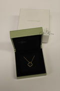VANCLEEF & ARPELS VINTAGE ONYX PENDANT GHW