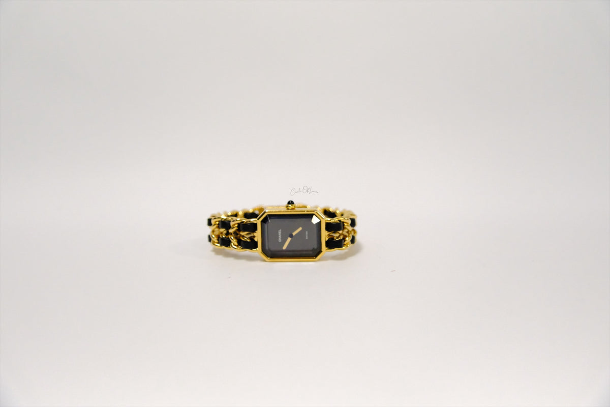 CHANEL VINTAGE WATCH 24K PLATE SIZE M