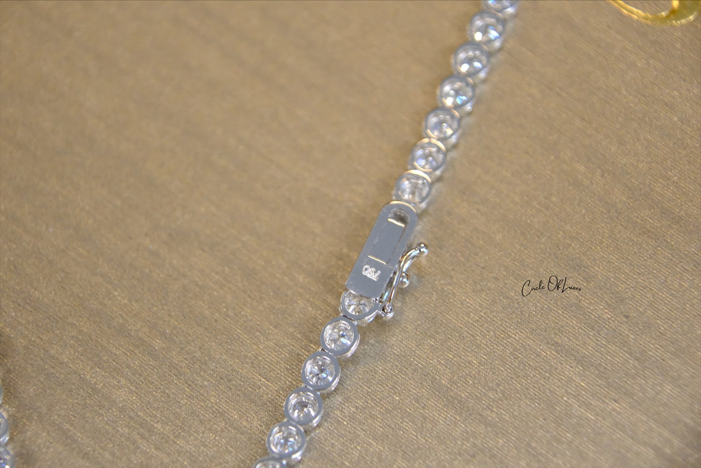 TENNIS NECKLACE DIAMONDS WHITE  GOLD