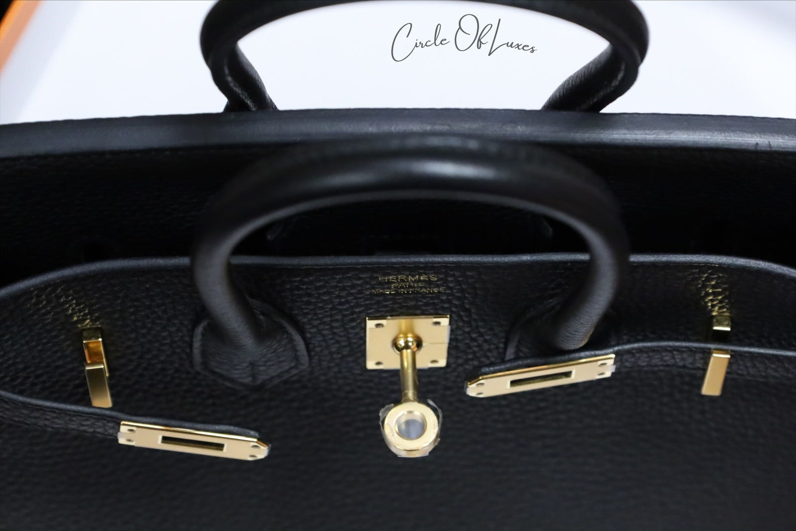 HERMES BIRKIN 25 NOIR GHW TO GO STAMP U