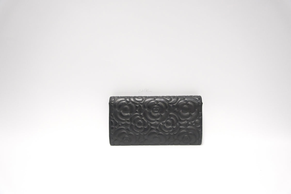 CHANEL CAMELIE LAMBSKIN LONG WALLET