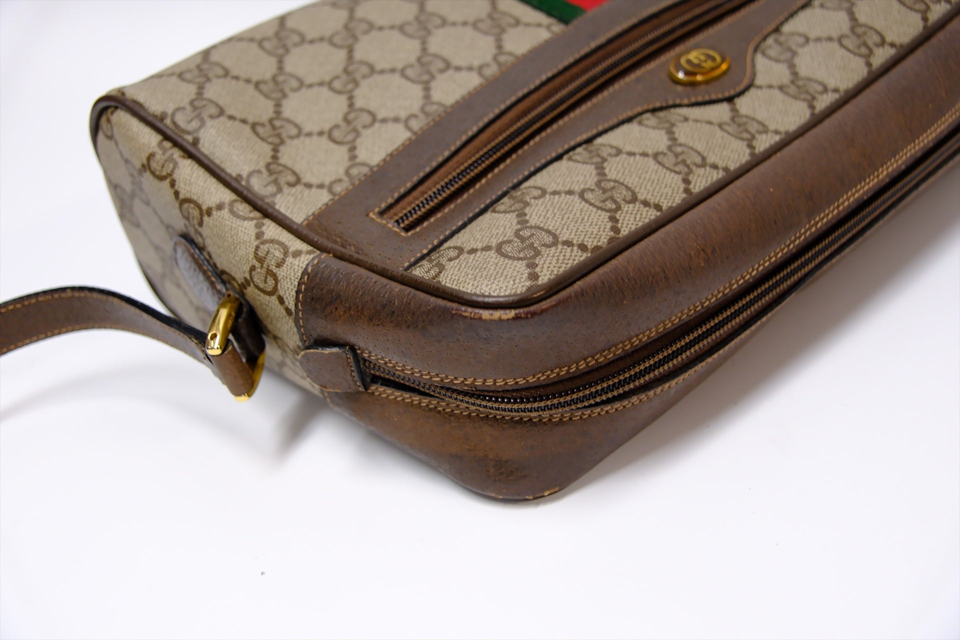 GUCCI VINTAGE CAMERA CANVAS BAG