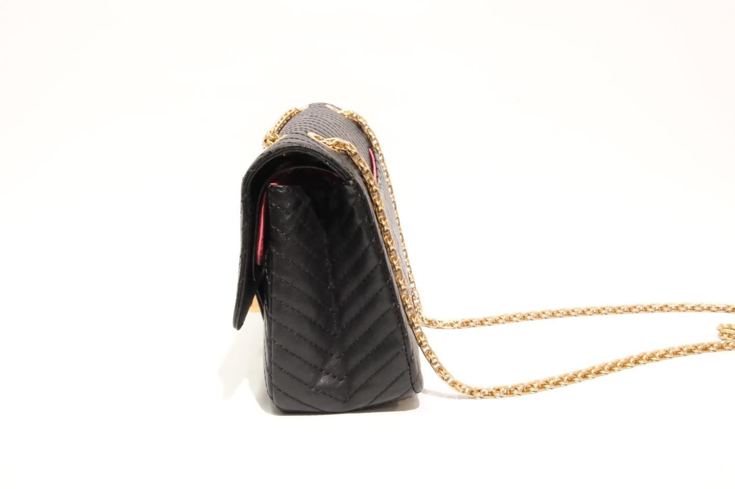 CHANEL REISSUE 2.55 CHEVRON SHEEP SKIN AGED GHW