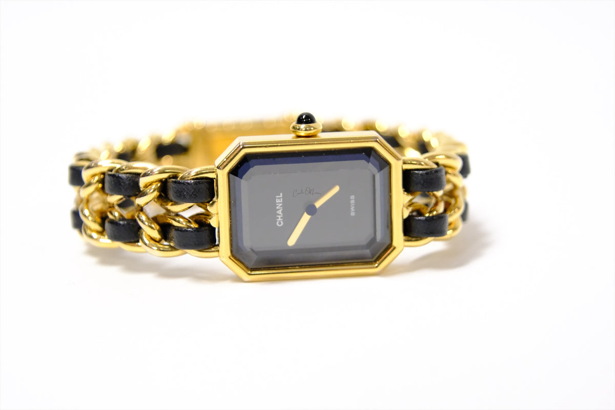 CHANEL VINTAGE WATCH 24K PLATE SIZE M