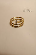 JUSTE UN CLOU RING DOUBLE DIAMONDS YG 52