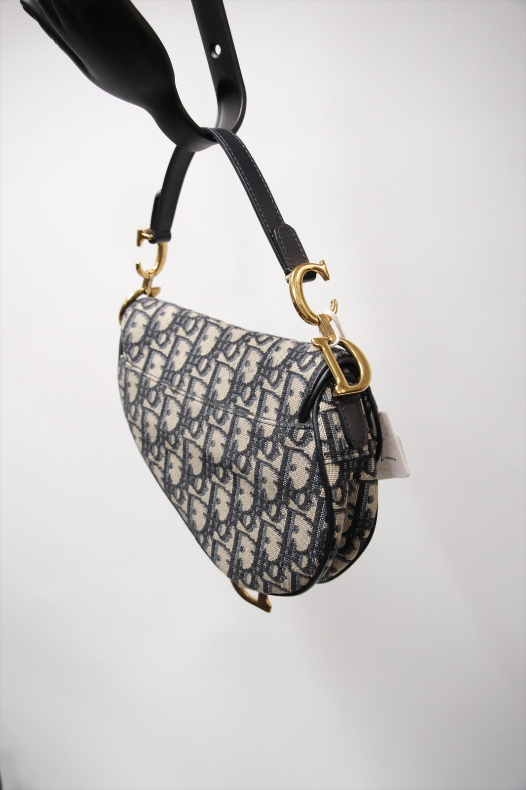 DIOR MINI SADLE BLUE OBLIQUE