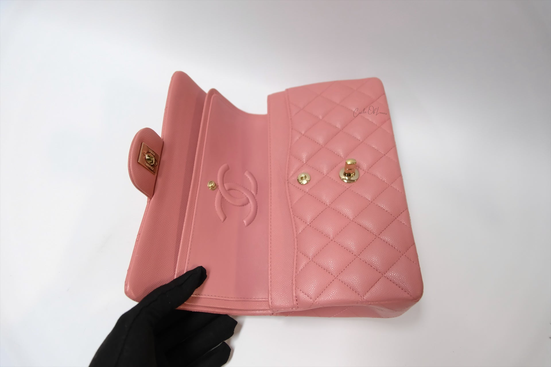 CHANEL CLASSIC SMALL PINK GHW