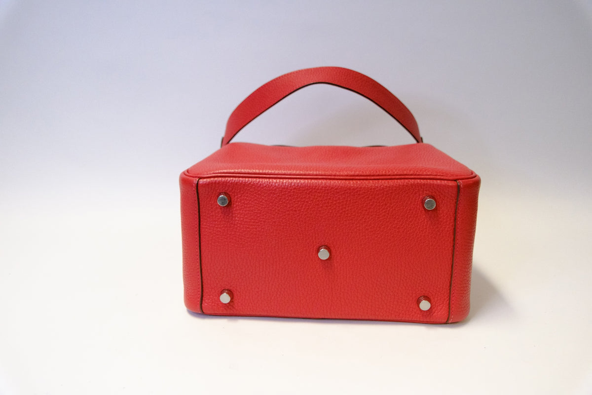 HERMES LINDY 26 ROUGE PHW FULLSET