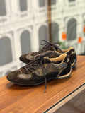 LOUIS VUITTON MONOGRAM/SUEDE SNEAKERS SIZE US 5 1/2