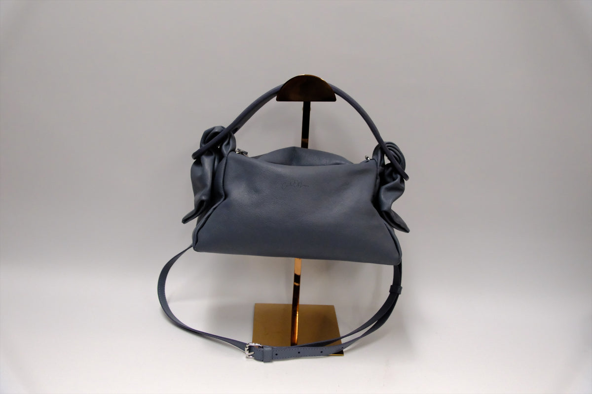 KENZO BLUE/GREY LEATHER BAG