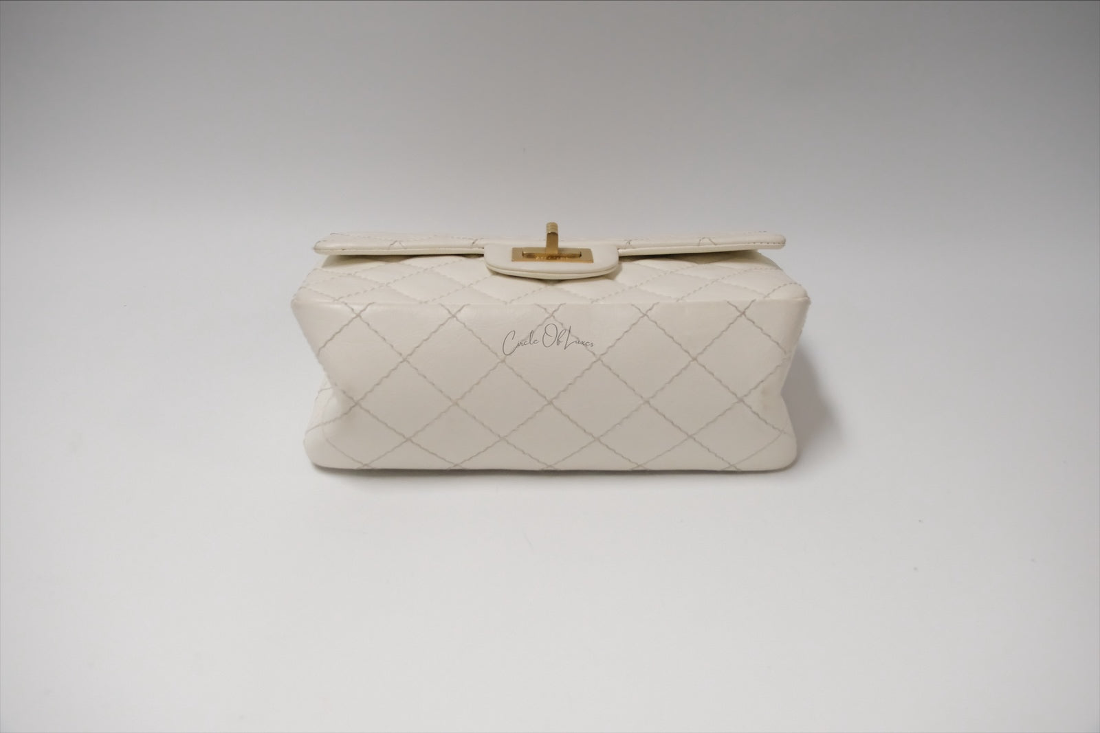 CHANEL MINI REISSUE CALFSKIN WHITE CREAM GBHW  CODECHIP