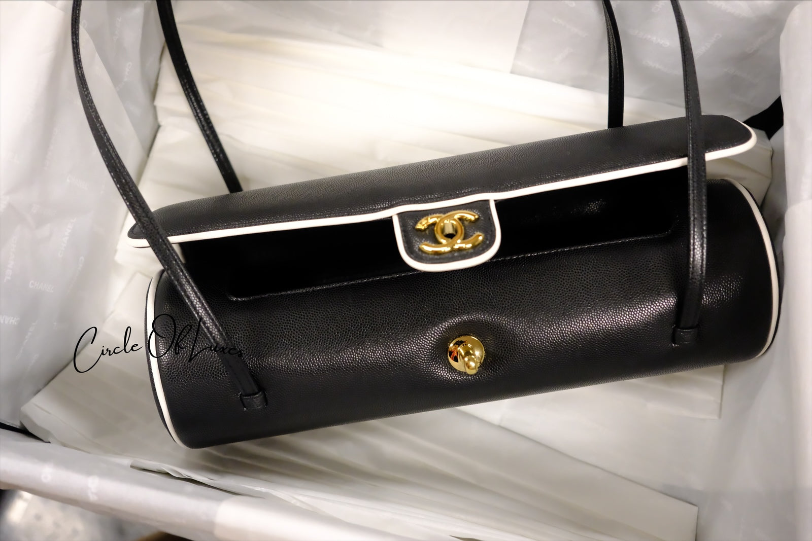 CC BOWLING ROUND CAVIAR  GHW BAG