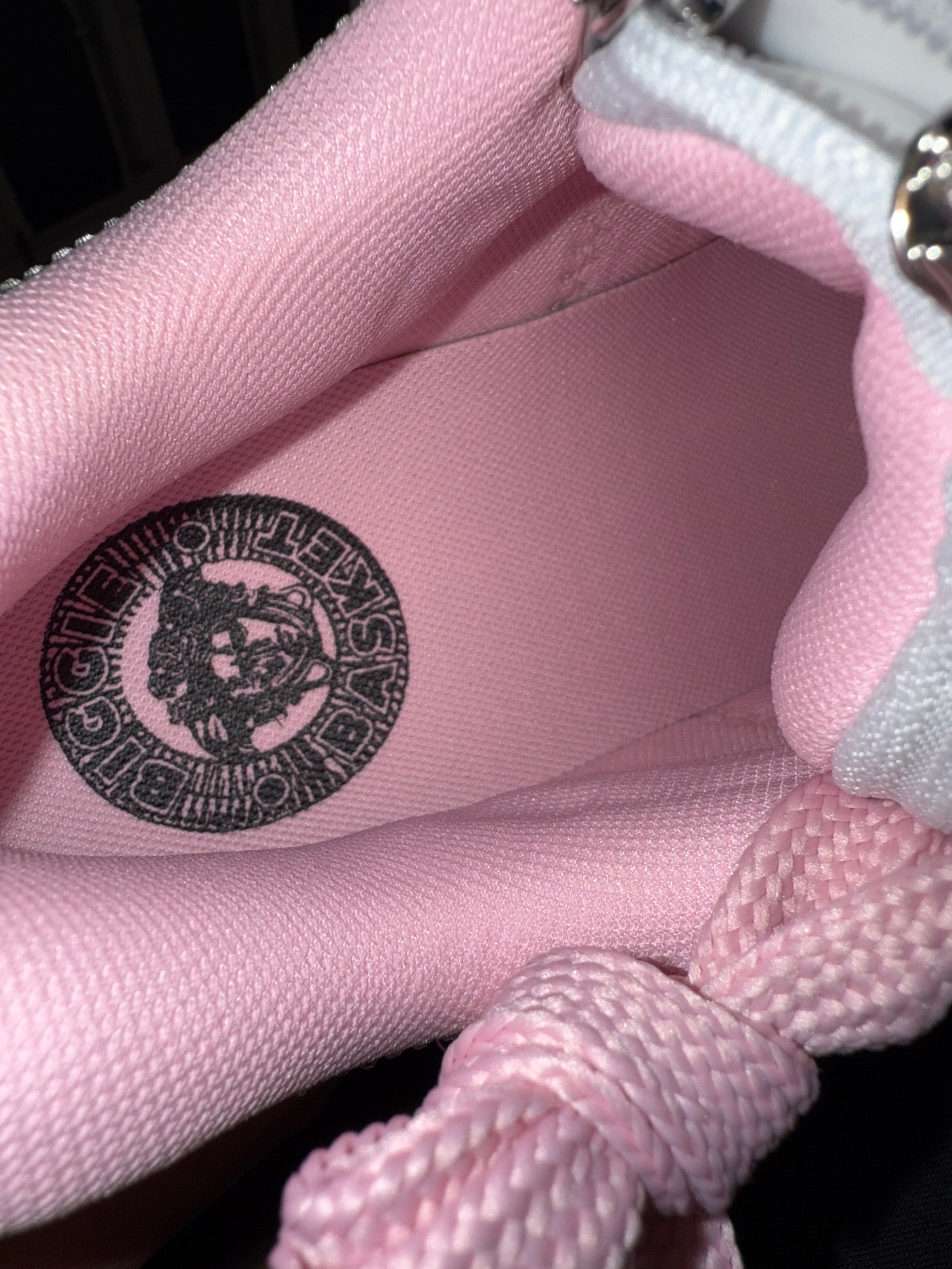 VESACE BIGGIE BASKET SNEAKERS PINK  SIZE 38EU
