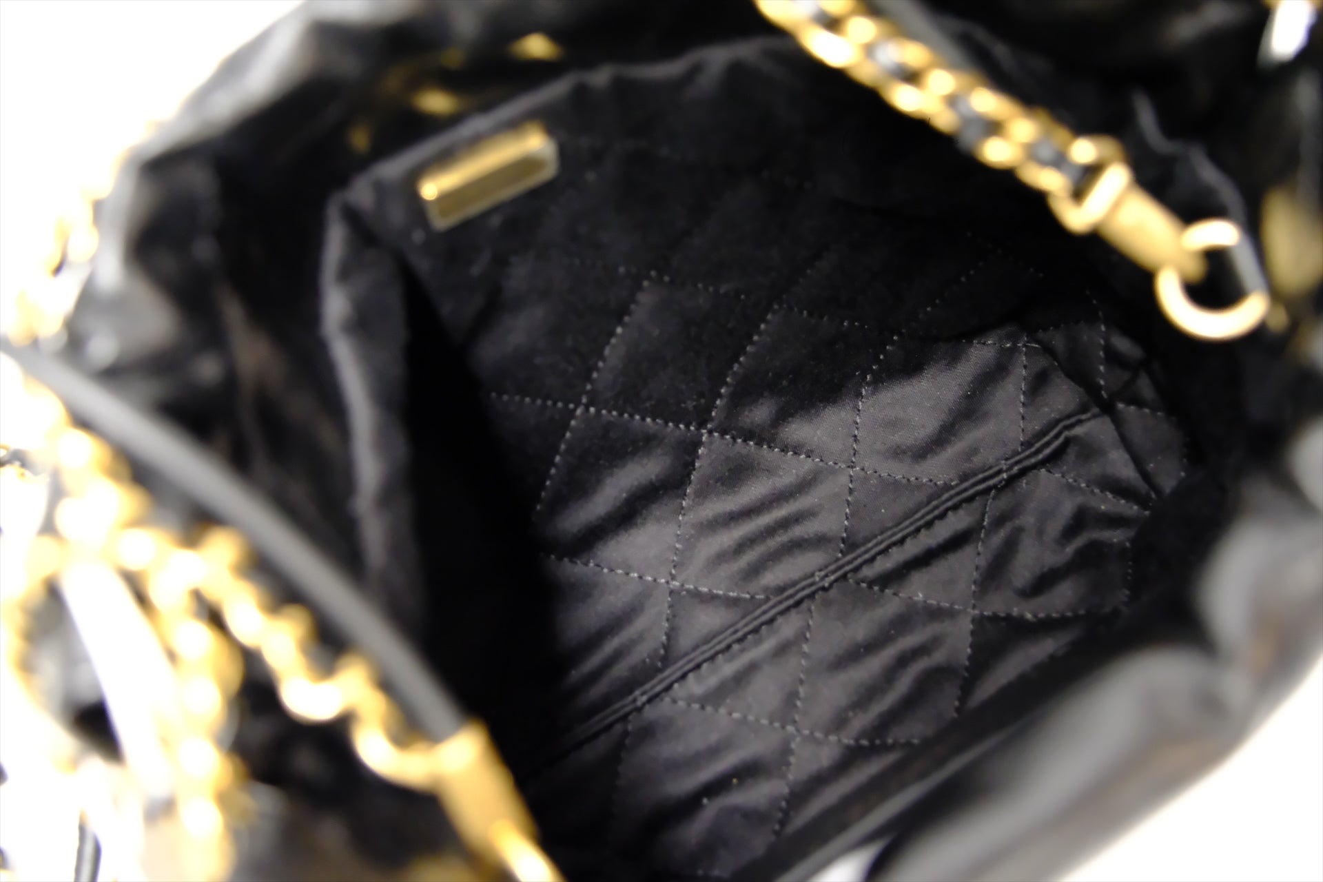 CHANEL C22 MINI BLACK GHW