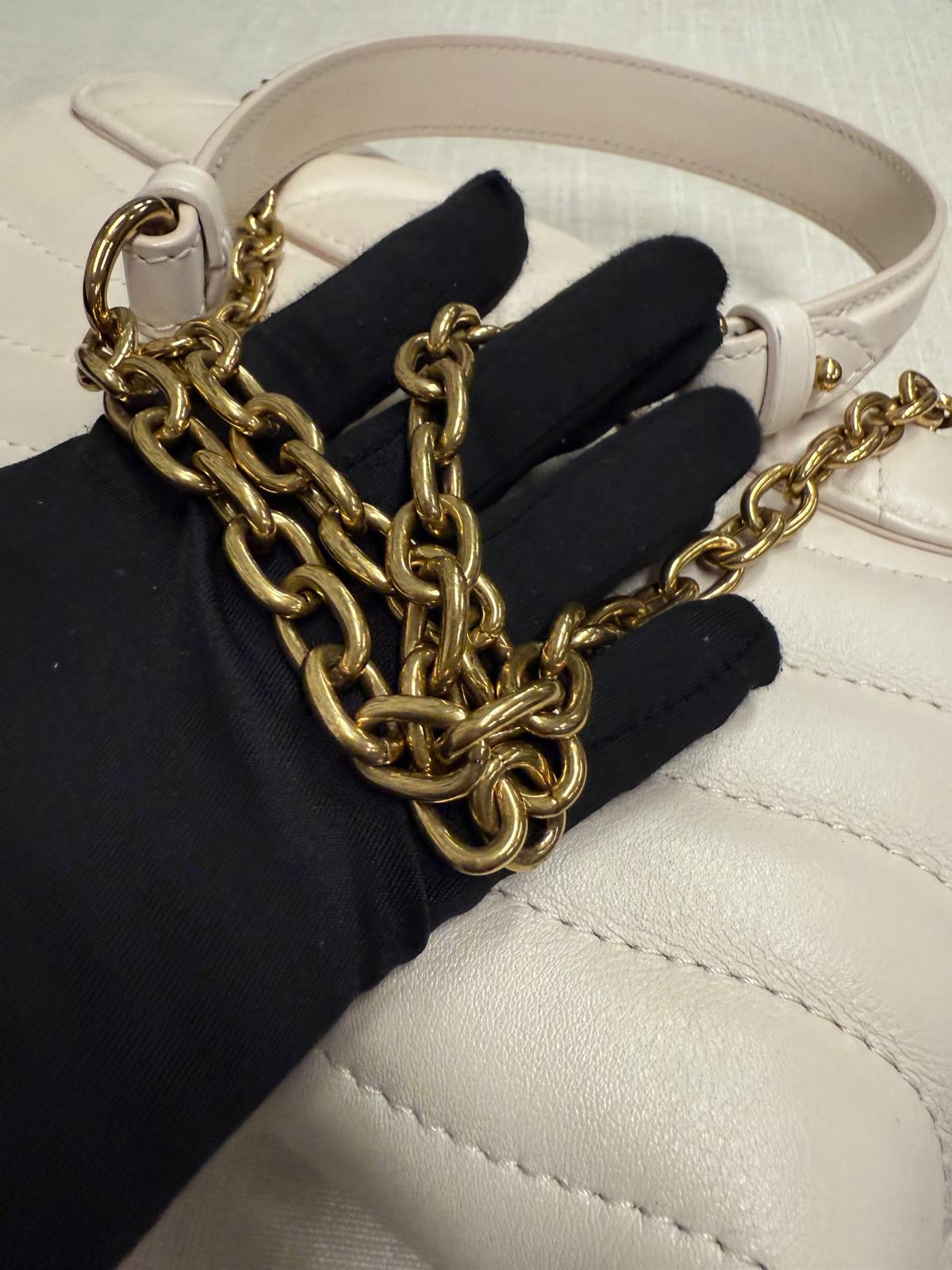 LOUIS VUITTON  NEW WAY MM IVORY CHAIN BAG