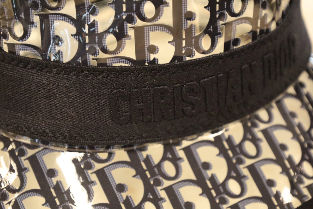 CHRISTIAN DIOR POLYURETHAN MARINE PVC BUCKET HAT SIZE 58