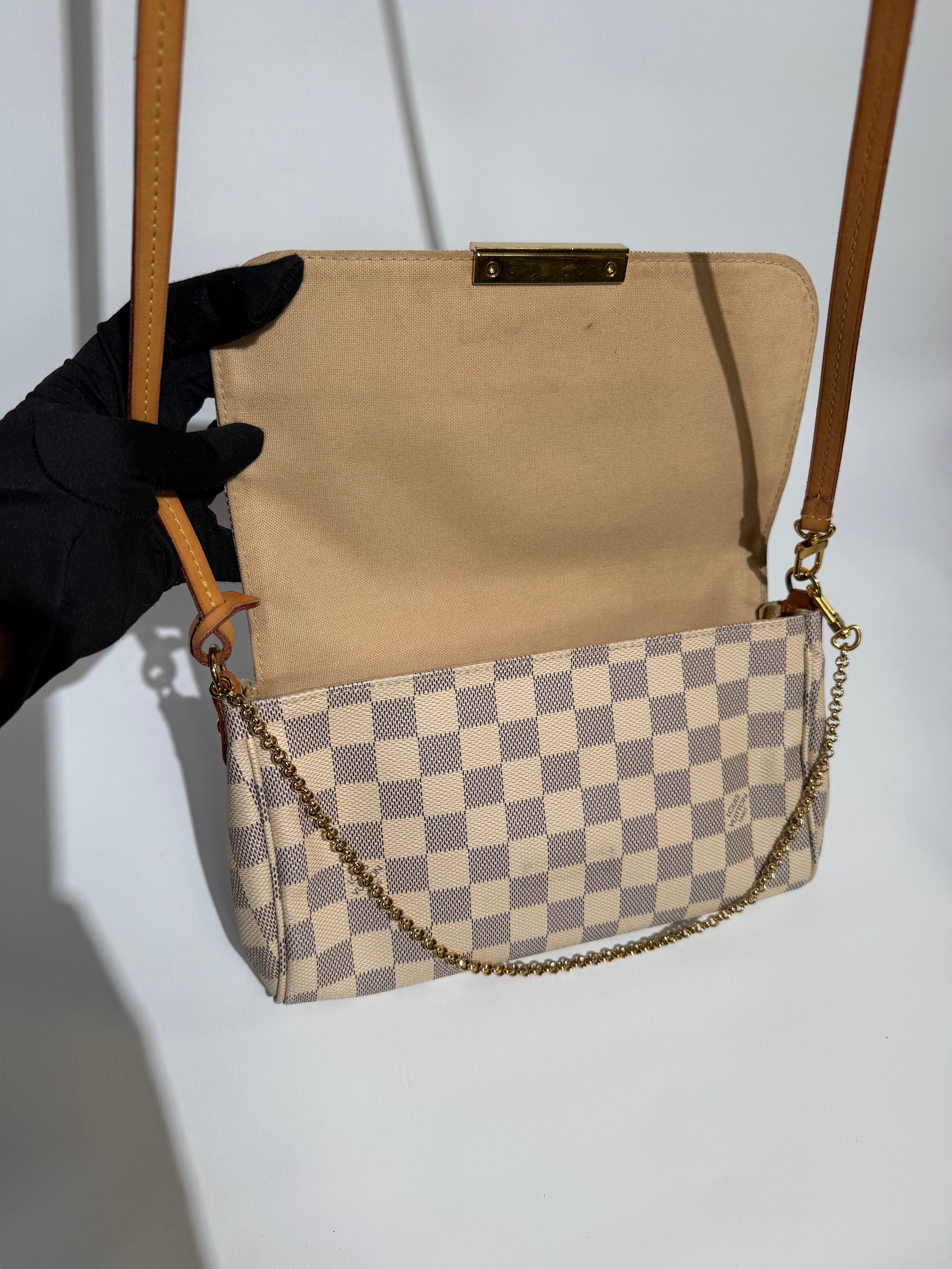 LOUIS VUITTON FAVORITE MM DAMIER AZUR