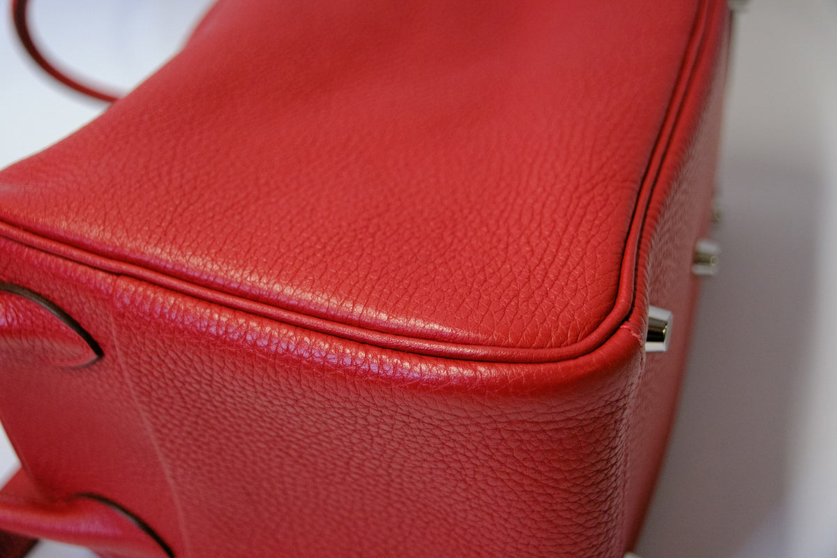 HERMES LINDY 26 ROUGE PHW FULLSET