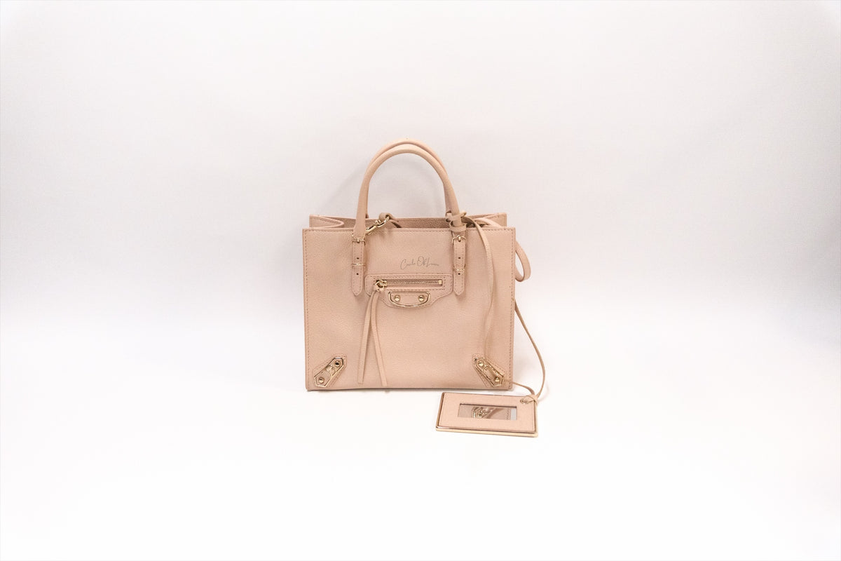 BALENCIAGA PAPIER MINI A4 ZIP BAG