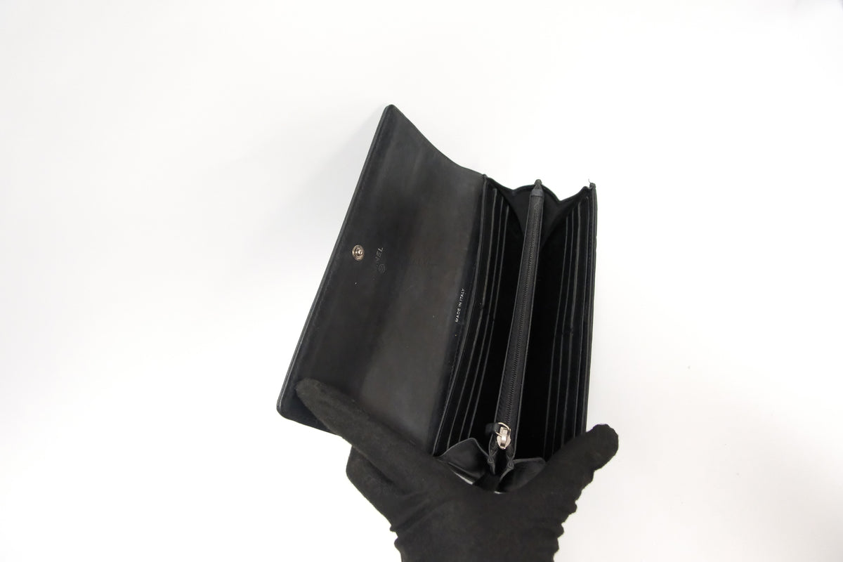 CHANEL CAMELIE LAMBSKIN LONG WALLET