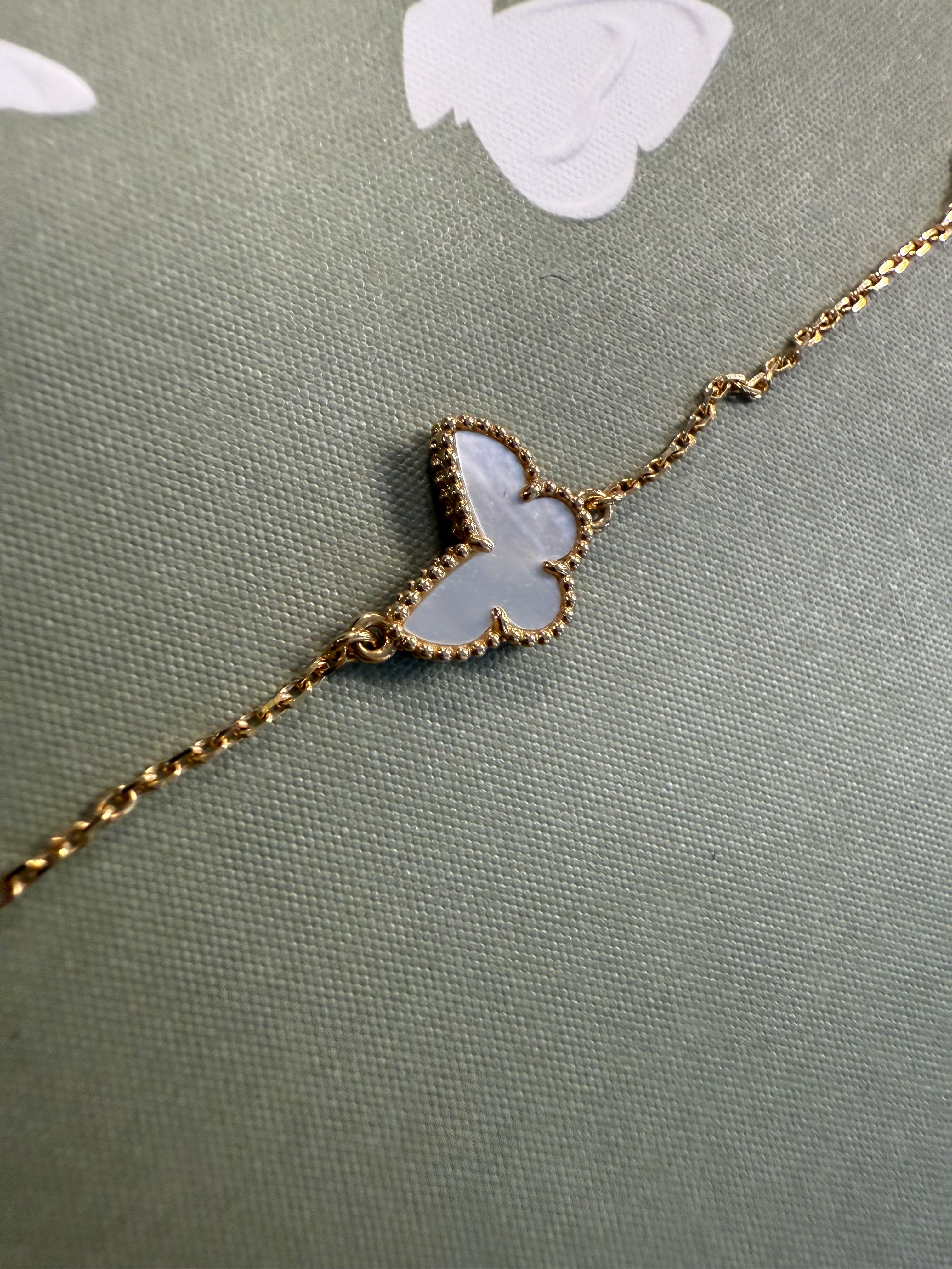 VAN CLEEF & ARPELS BUTTER FLY SWEET MOP YG