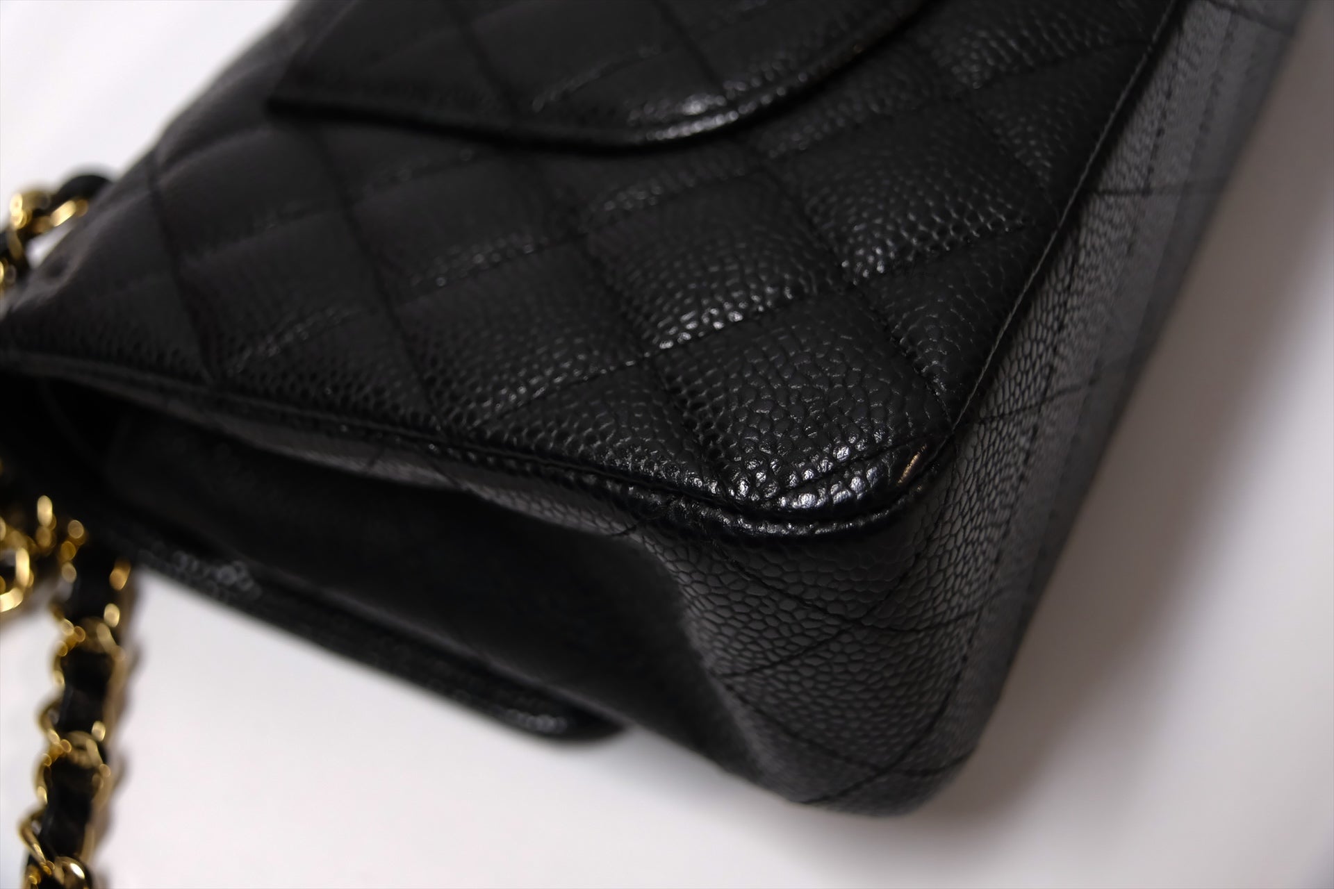 CHANEL CLASSIC BLACK CAVIAR GHW