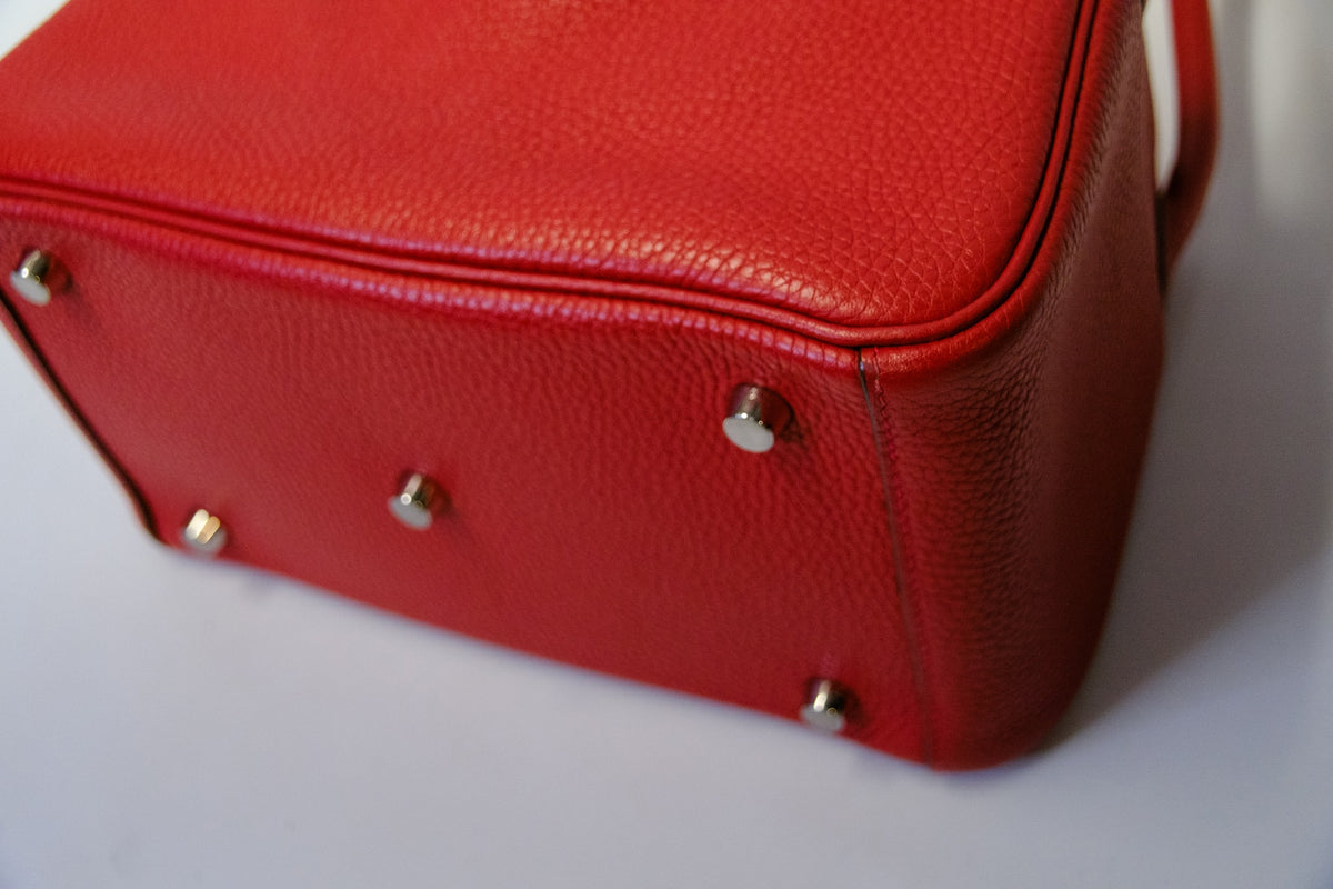 HERMES LINDY 26 ROUGE PHW FULLSET