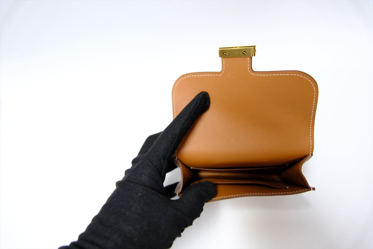 HERMES CONSTANCE SLIM GOLD ON GOLD HW