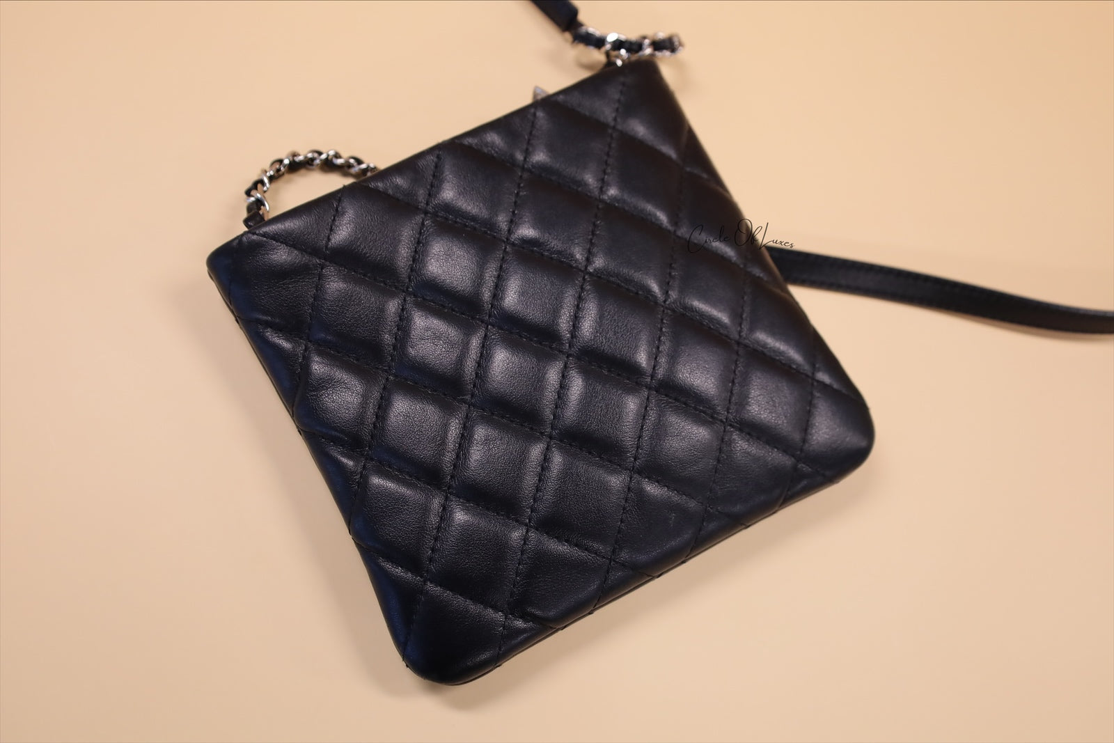 CHANEL SMALL BLACK  SLINGBAG SHW