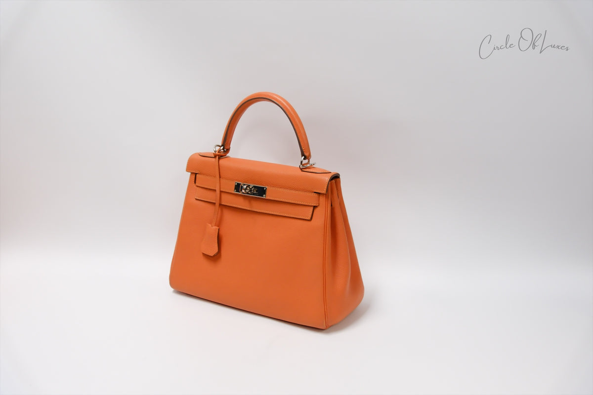 HERMES KELLY 28 TOGO ORANGE SHW