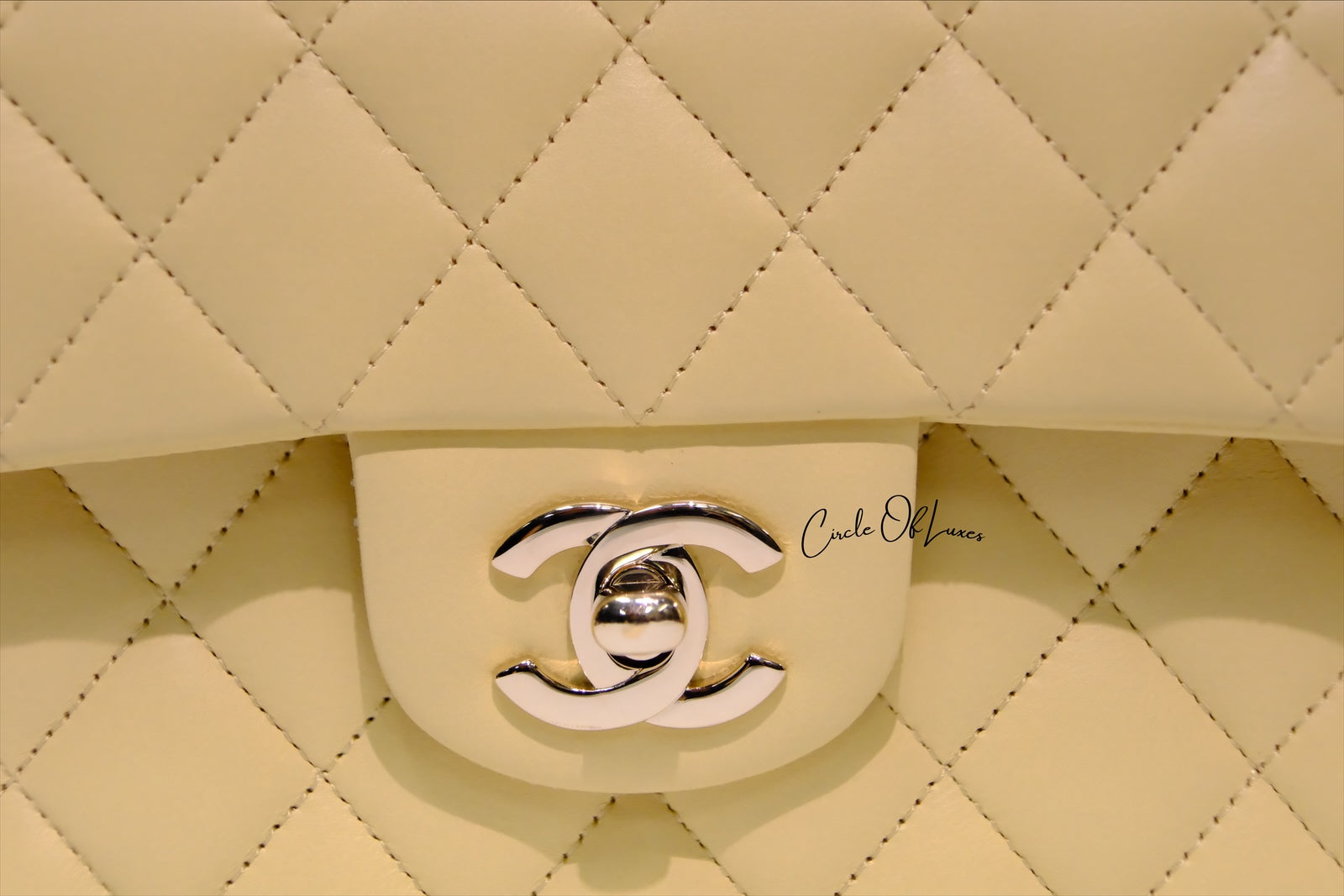 CHANEL SMALL YELLOW LAMSKIN GHW