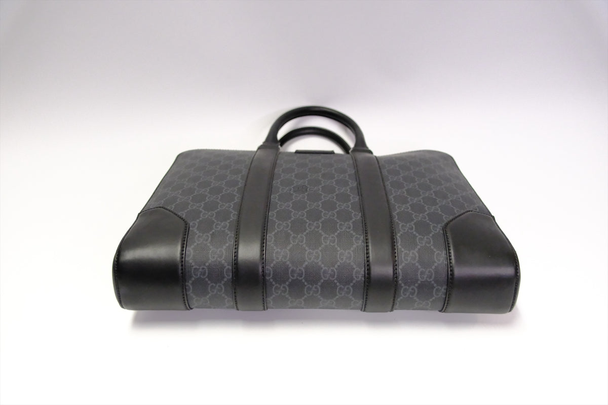GUCCI SUPREME WEB STRAP BRIEFCASE BAG