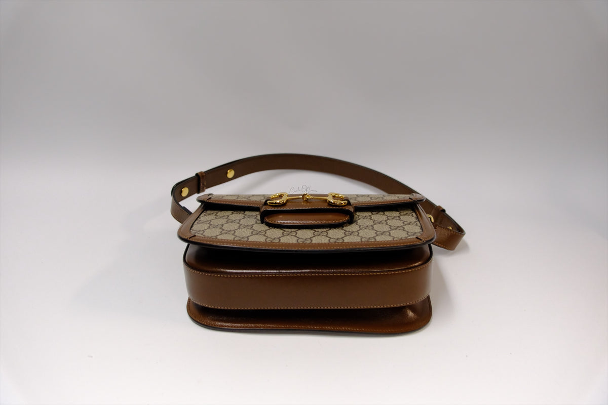 GUCCI HORSEBIT 1955 MEDIUM CANVAS GG SUPREME