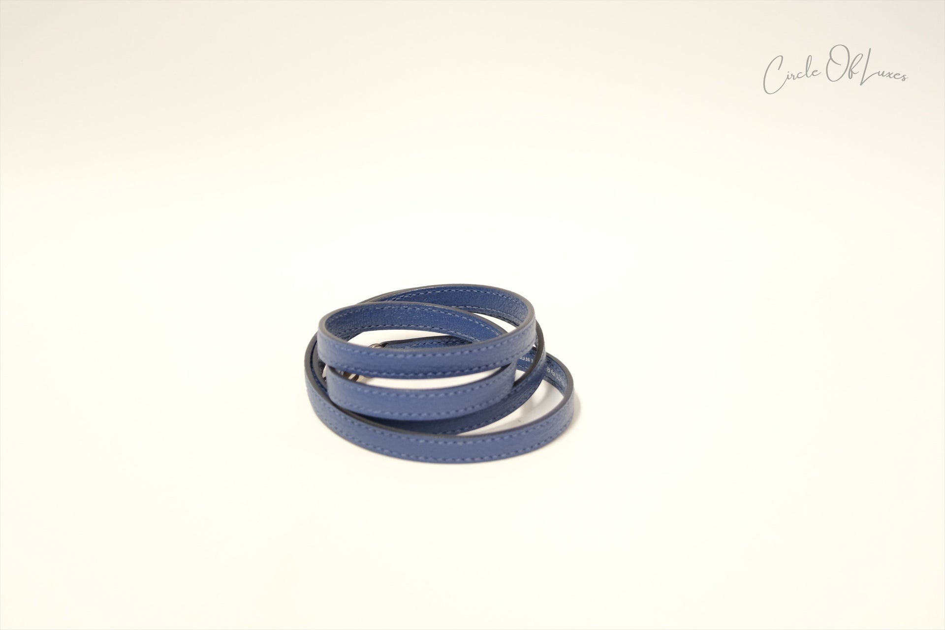 HERMES MINI KELLY CHÈVRE  BLEU BRIGHTON /MAGNOLIA PHW