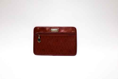 CHRISTIAN DIOR RED TROTTER ENVELOPE SMALL