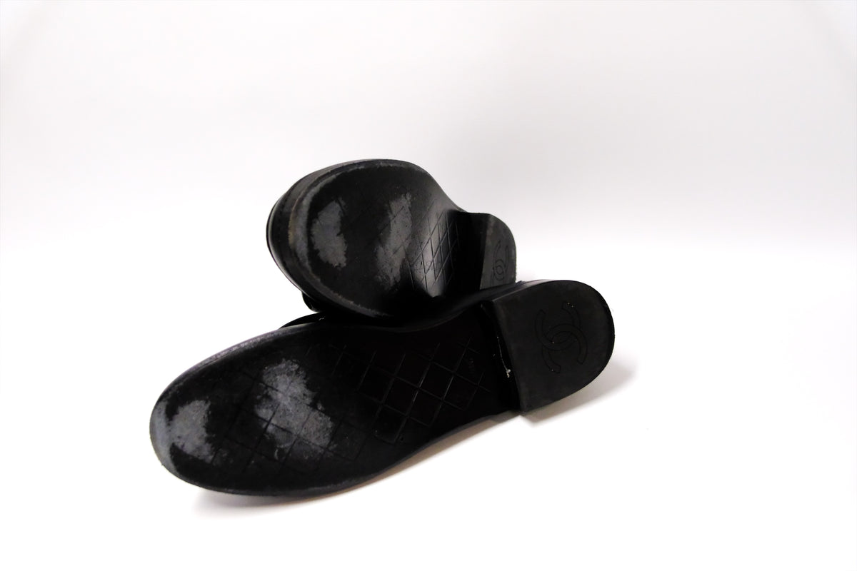 CHANEL LOAFER BLACK SIZE 41
