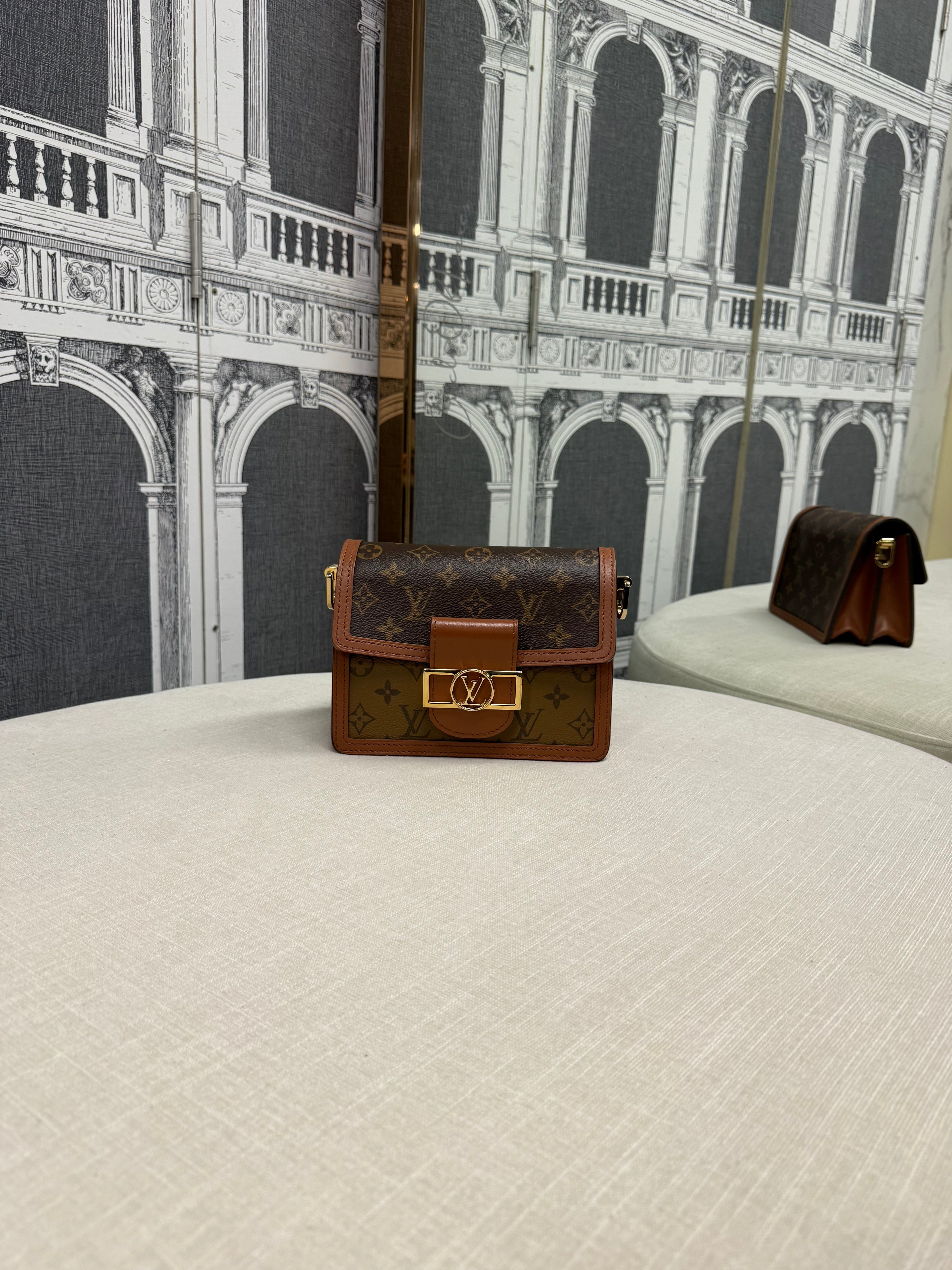 LOUIS VUITTON MINI DAUPHINE MONOGRAM REVERSE