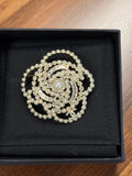 CHANEL CAMELIA FLOWER PEARL ,CRYSTAL