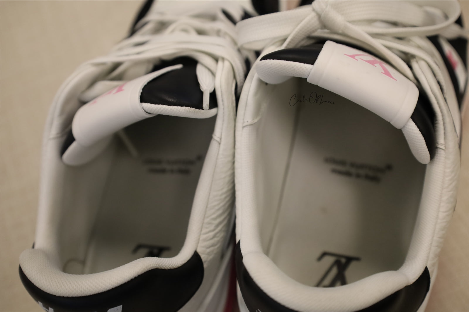 LOUIS VUITTON SNEAKER PINK/WHITE SIZE 39