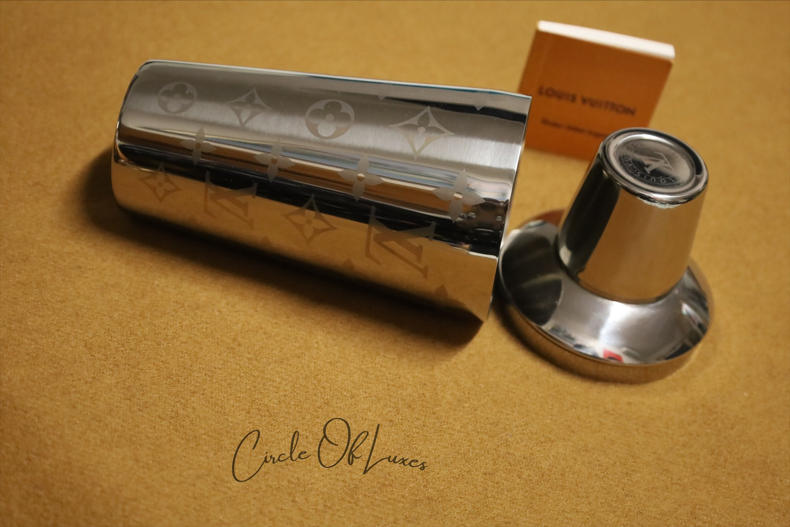 LOUIS VUITTON SHAKER COKTAIL SILVER MONOGRAM