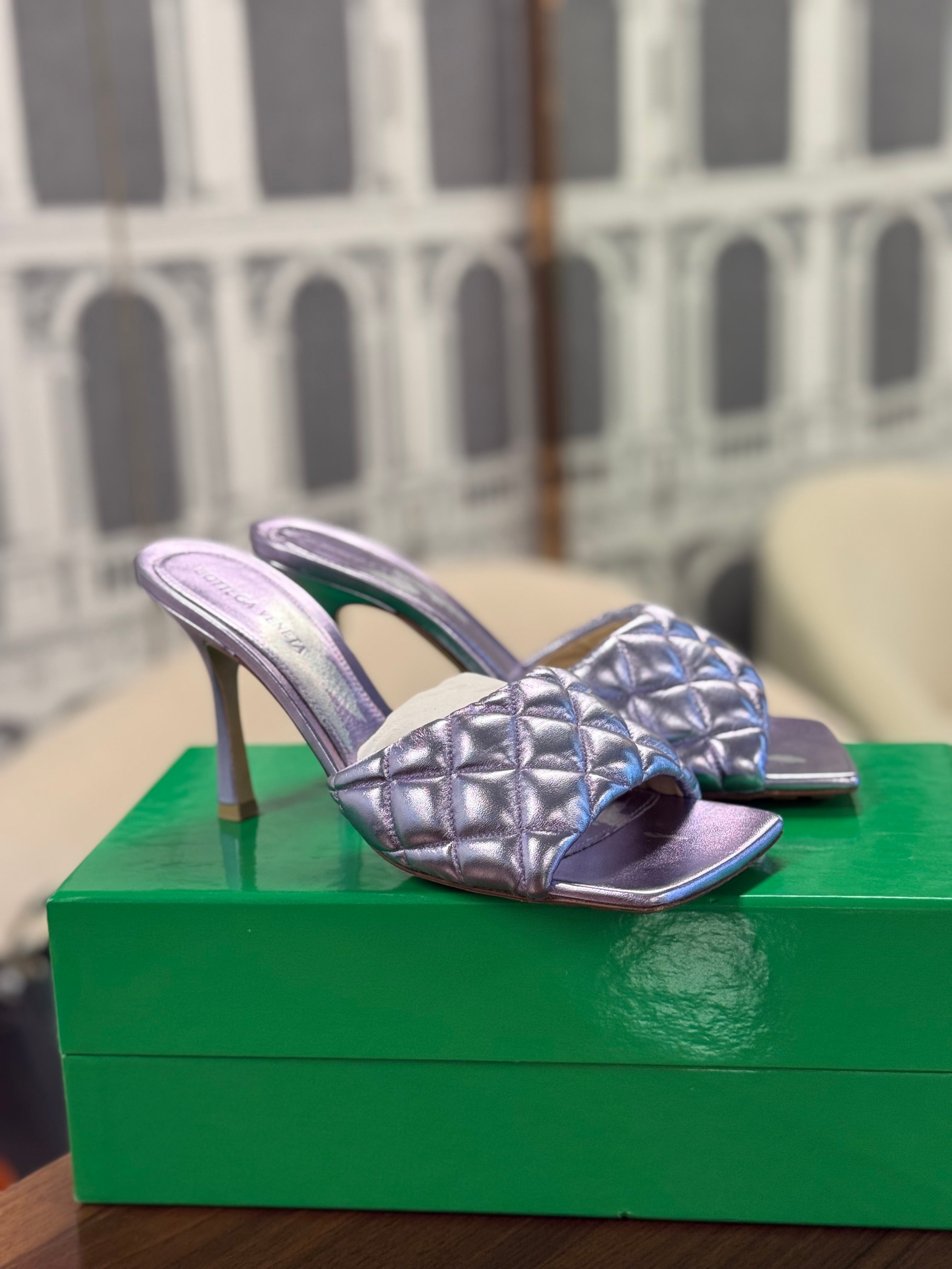 BOTTEVEGA PADDED LEATHER SIZE 39 WISTERIA