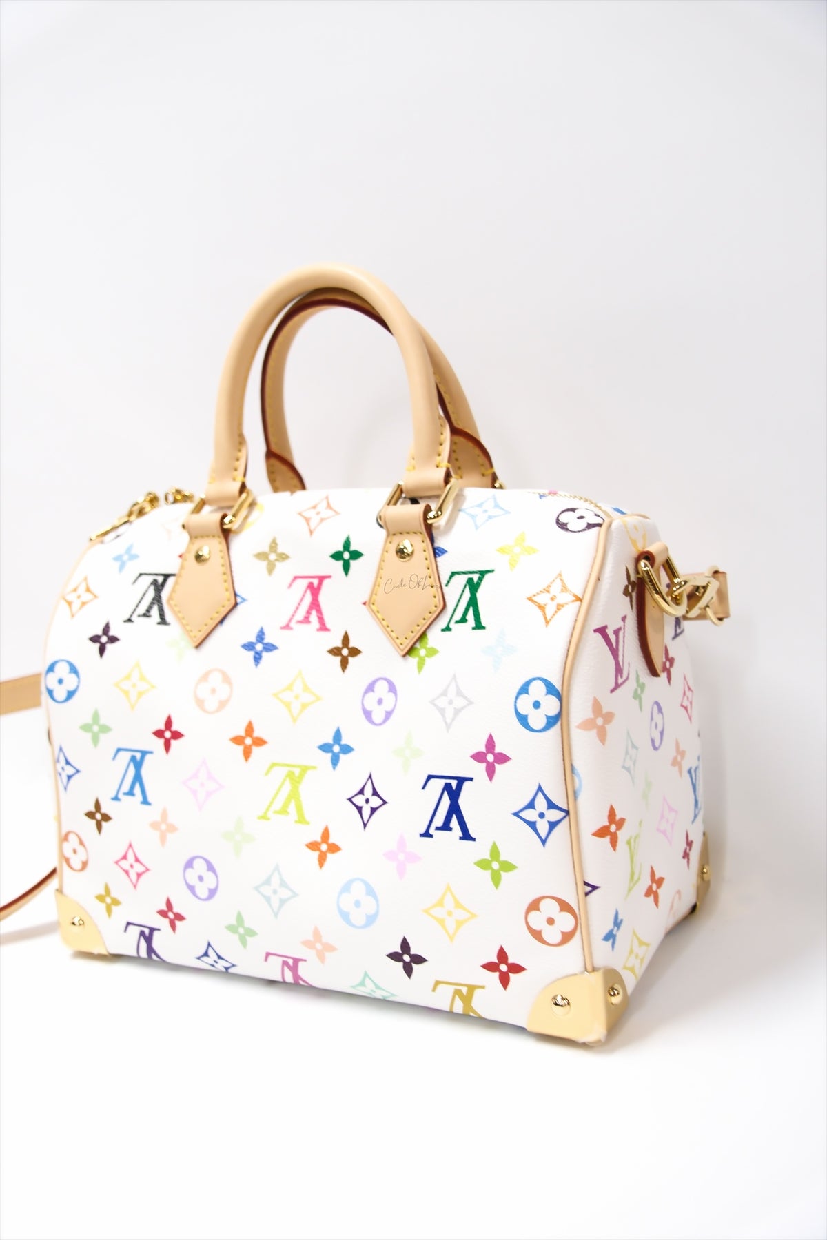 LOUIS VUITTON x TM WHITE MUTIL COLOUR SPEEDY 25