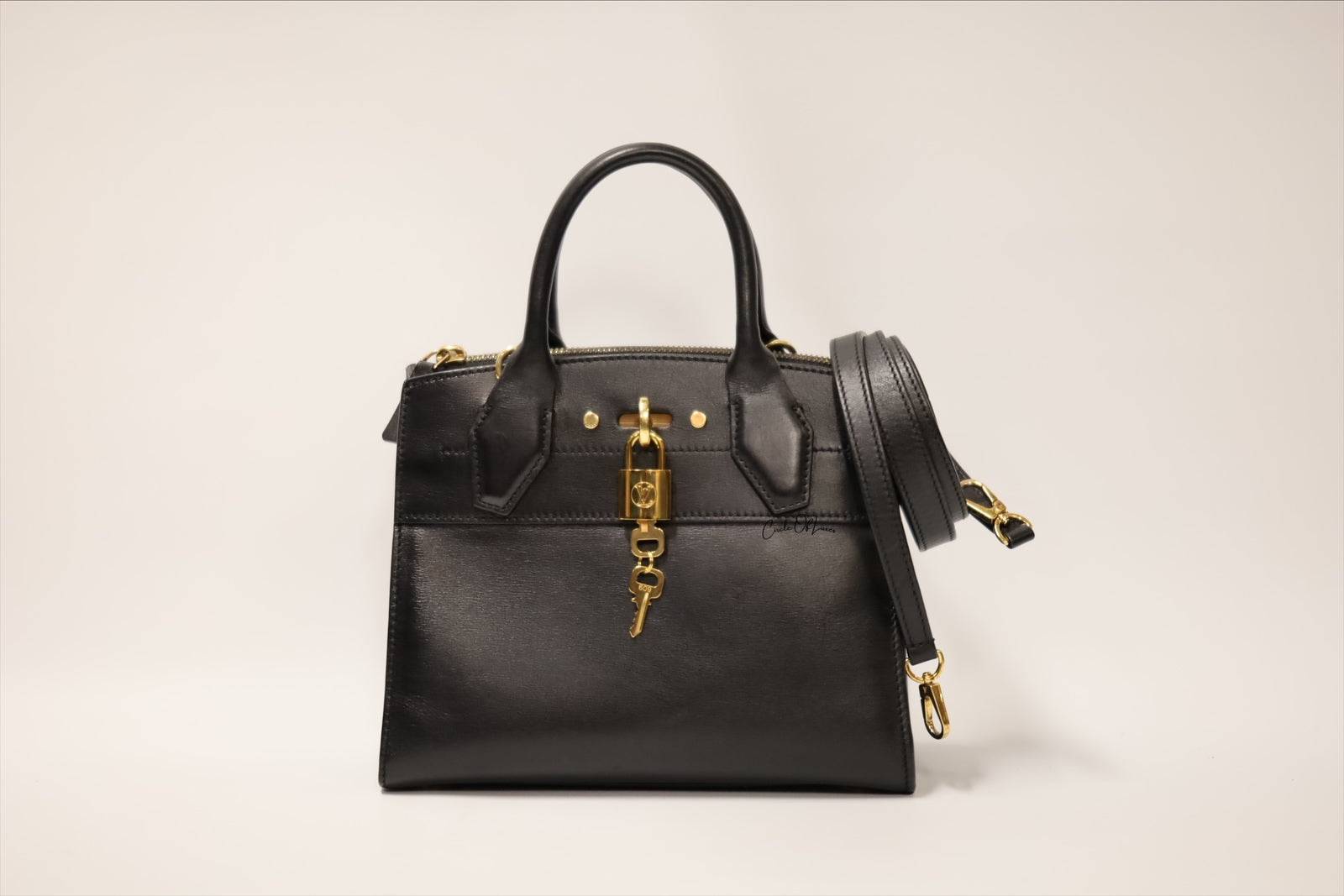 LOUIS VUITTON CITY STEAMER MINI BLACK GHW