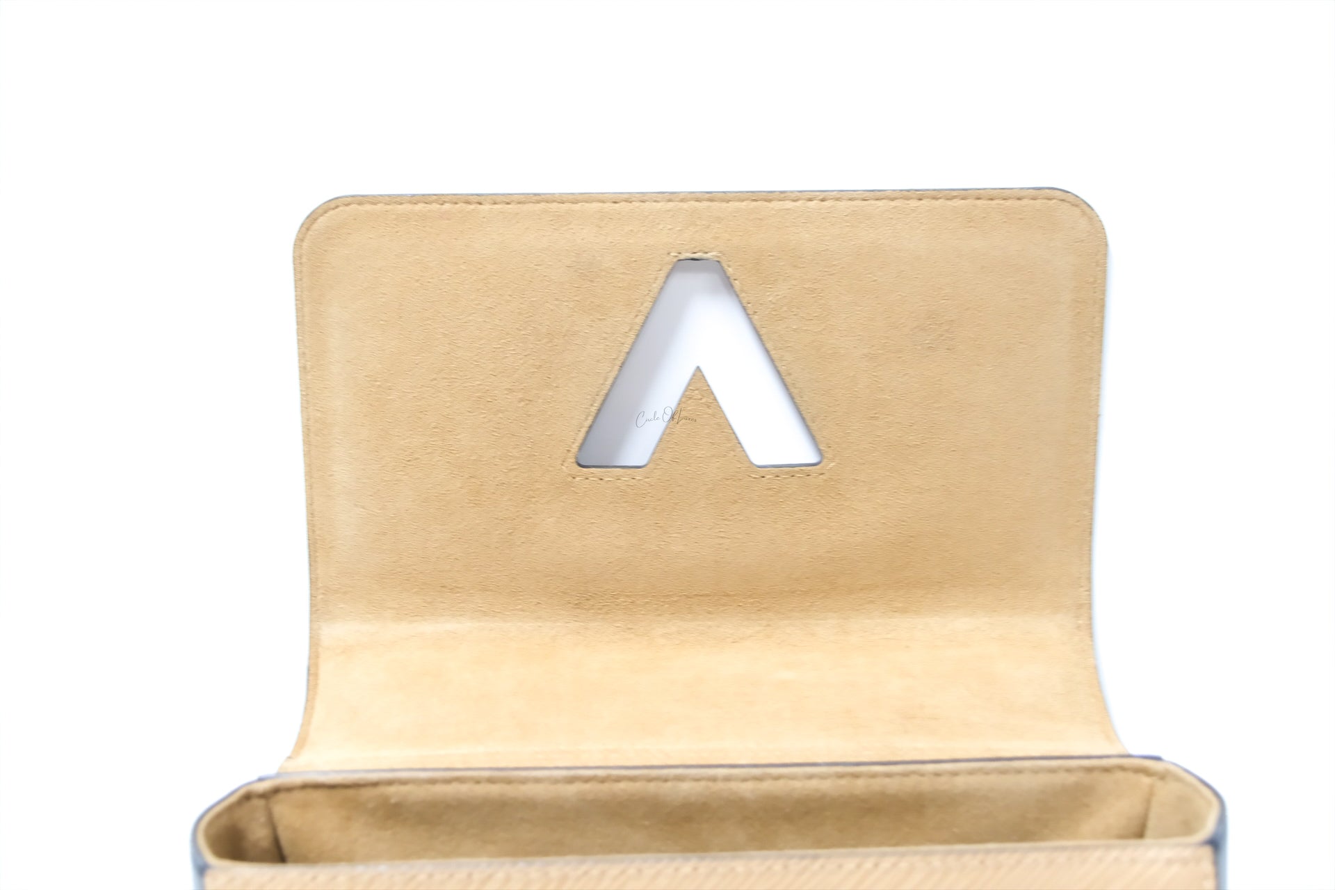 LOUIS VUITTON TWIST MM CAMEL/BACK GHW
