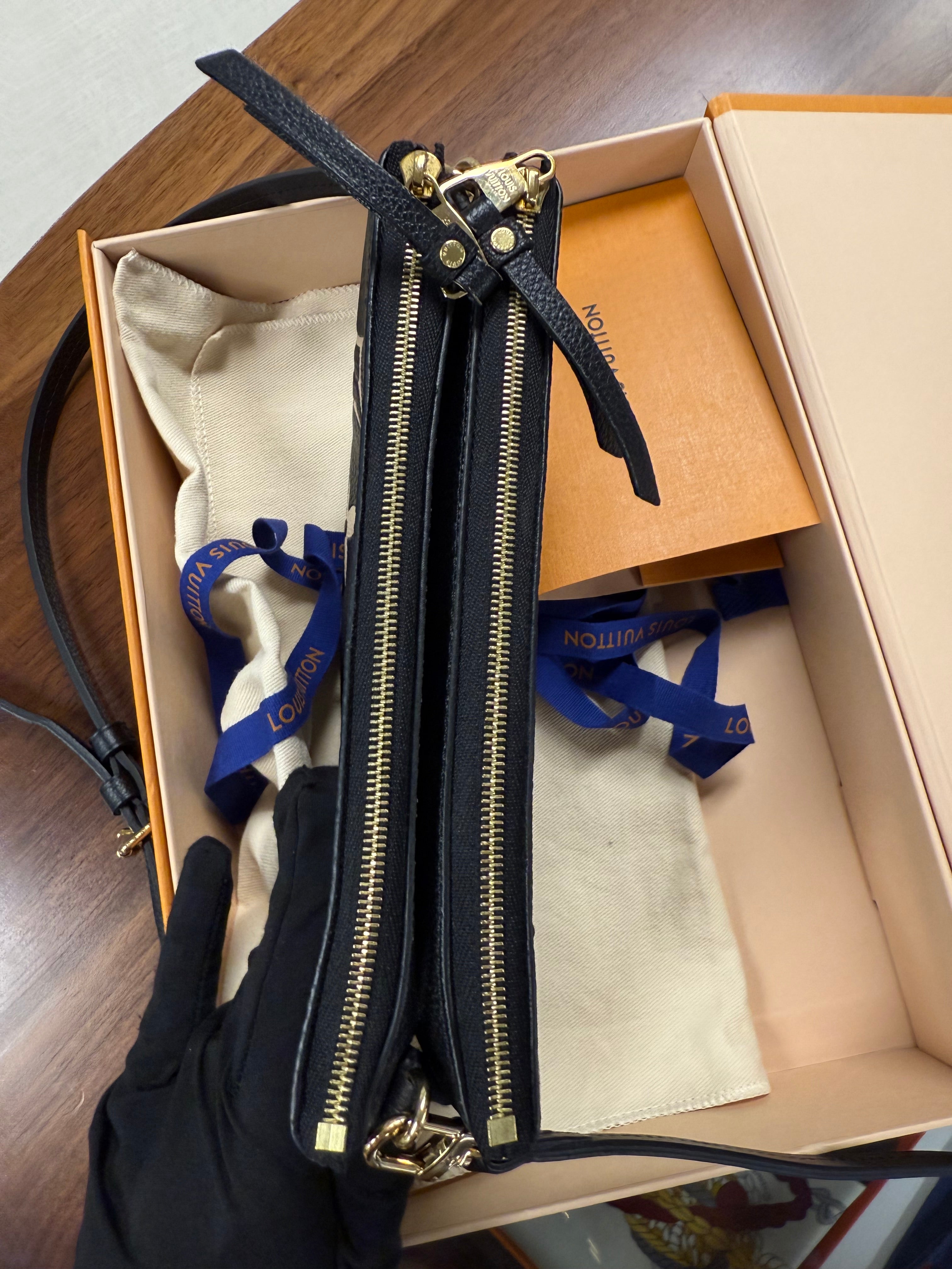 LOUIS VUITTON DOUBLE ZIP EMPRINENTE