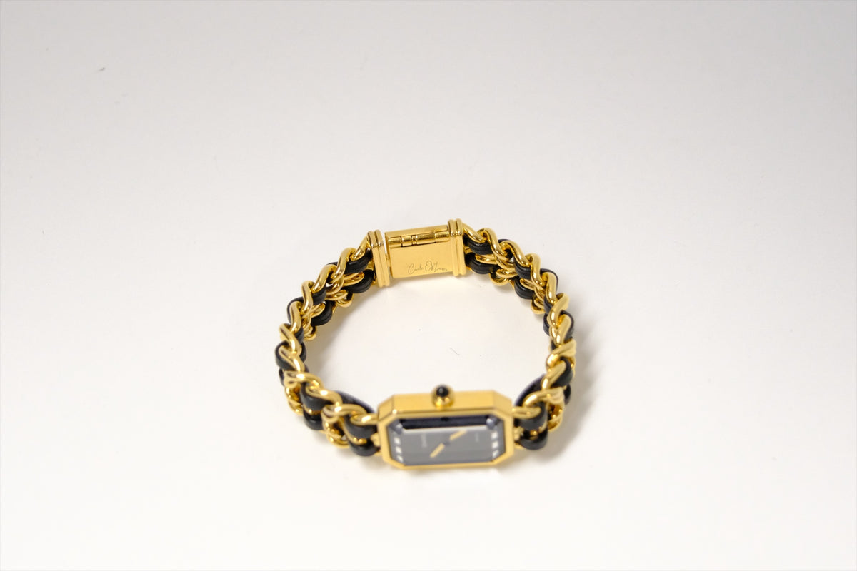 CHANEL VINTAGE WATCH 24K PLATE SIZE M