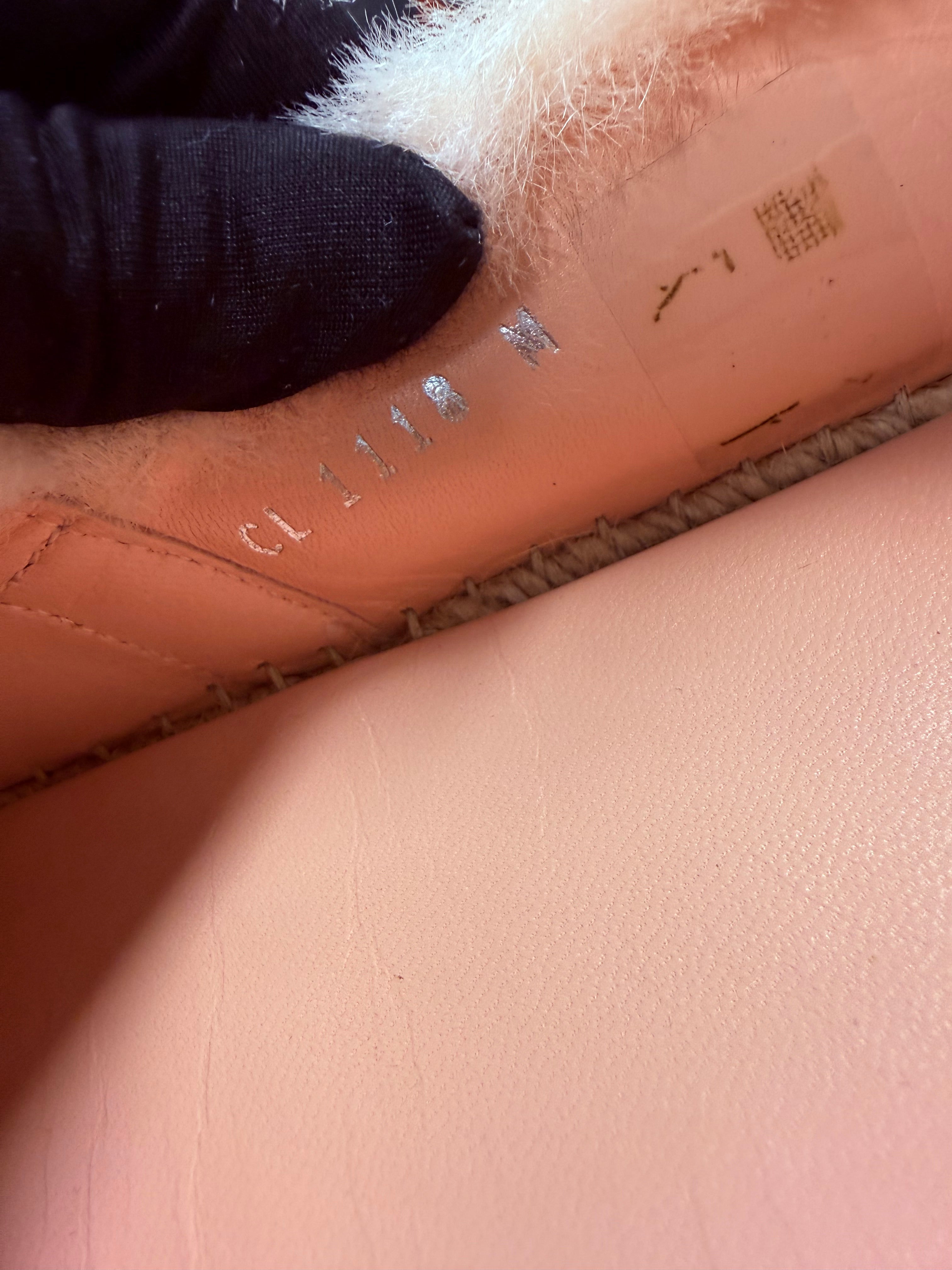 LOUIS VUITTON SEASHORE ESPADRILLES SIZE 38 PINK