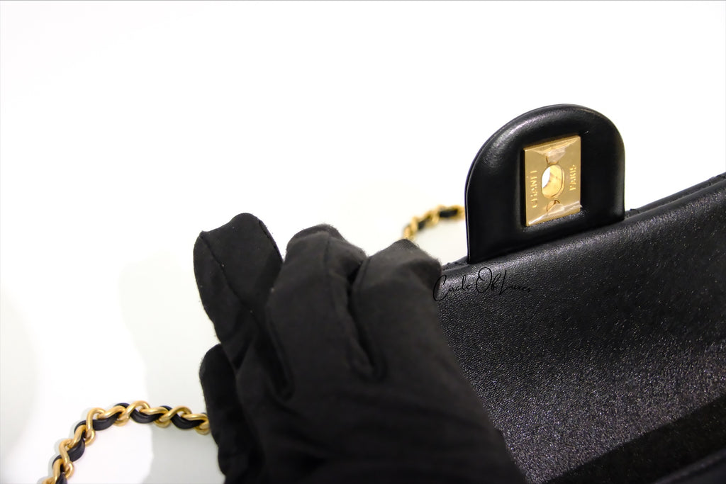 CHANEL MINI RECTANGLE PEARL CRUSH BLACK