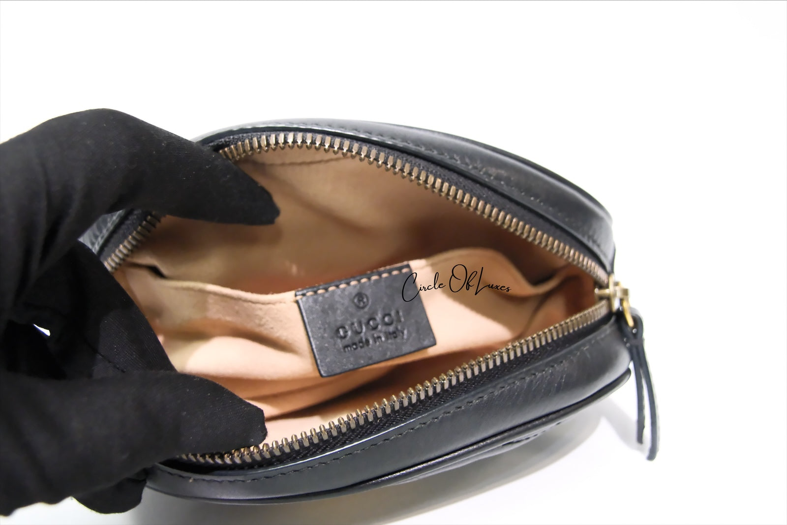 GUCCI MARMONT BUMBAG BLACK MATELASSE