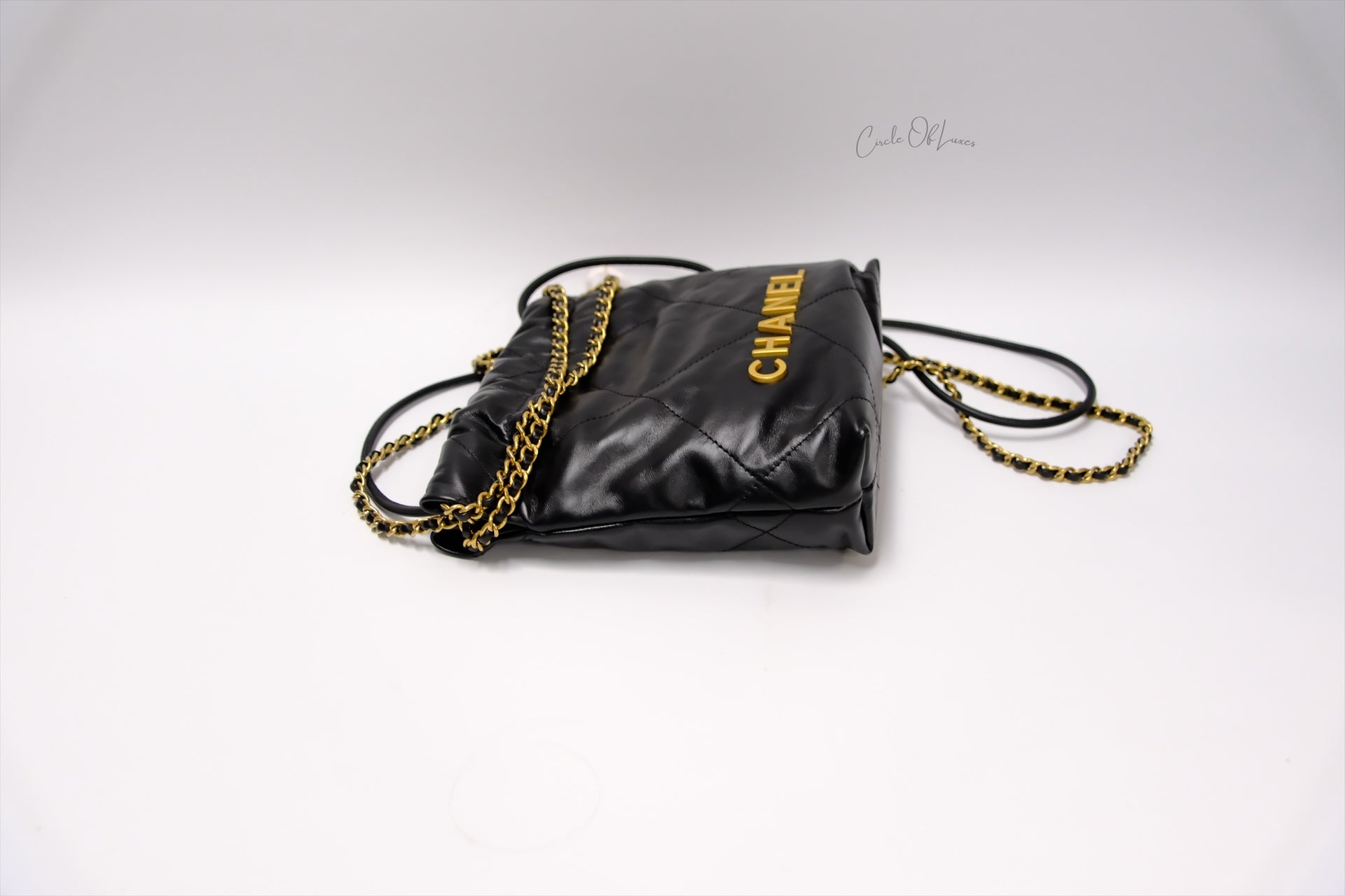 CHANEL C22 MINI BLACK GHW